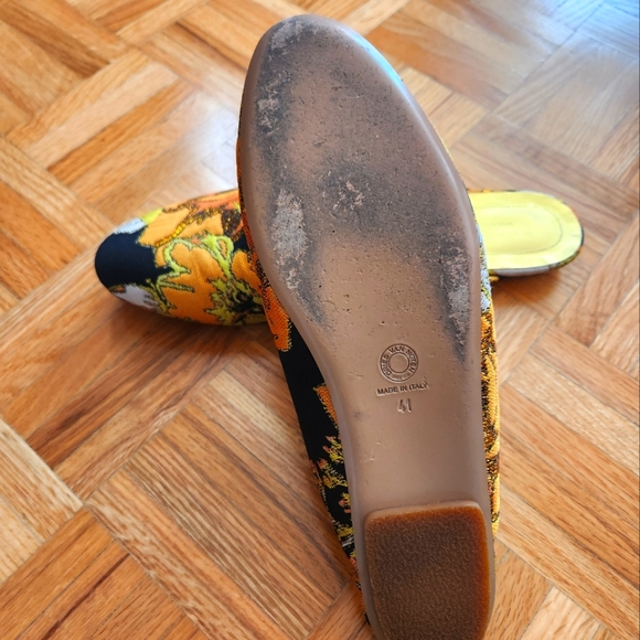 Dries Van Noten Lamé Brocade Slippers. Size 41EU (or 11 Women's) - Picture 3 of 5